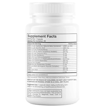 envitamin Methylated Multivitamin – Methylated B Vitamins: Contains L-methylfolate (5-MTHF) and methylcobalamin – Image 11