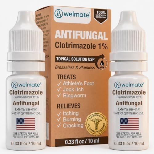 WELMATE Clotrimazole 1% Antifungal Drops, 2 – Effective Antifungal Treatment: Contains clotrimazole 1%, a trusted – Image 1