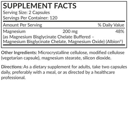 Futurebiotics Magnesium Glycinate 200 mg per Serving Chelated for High Absorption, Gentle on Stomach, Non-GMO, 240 Vegetarian Capsules