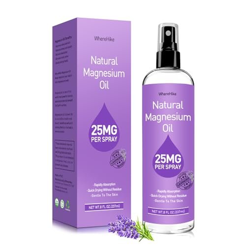 Stilip Magnesium Spray, Pure Magnesium Oil Spray for Feet, Ideal Gift for Muscle Relaxation & Better Sleep, Rapid Absorption, Quick Drying Without Residue - Lavender - görsel 13