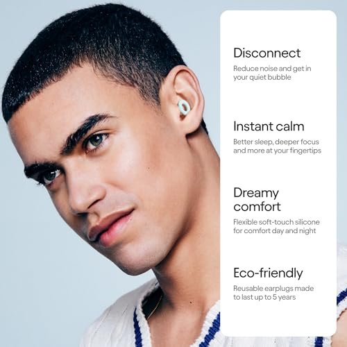 Loop Quiet 2 Ear Plugs - Ultra-Comfy Reusable Noise-Reducing Earplugs for Sleep, Deep Focus, Travel, Sensitivity | Flexible Hearing Protection | Customizable Fit | 24dB (SNR) Noise Reduction - görsel 4