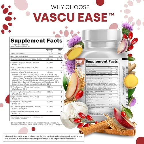 Clean Nutra Cayenne Pepper Capsules Supplement with Hawthorn Berry, Dandelion Root, Ceylon Cinnamon, Garlic, Ginger, Berberine, Apple Cider Vinegar, Milk Thistle, Beet Root, Aloe Vera Pills & More - görsel 10