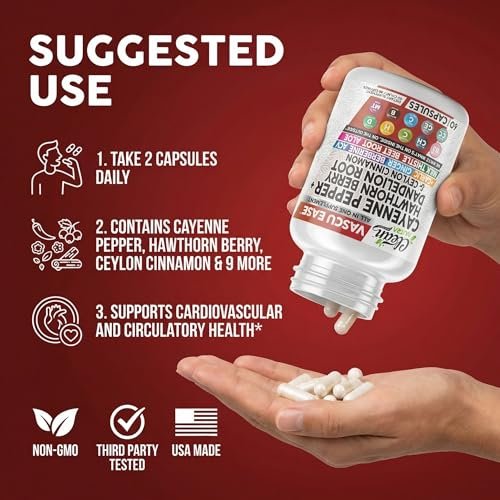 Clean Nutra Cayenne Pepper Capsules Supplement with Hawthorn Berry, Dandelion Root, Ceylon Cinnamon, Garlic, Ginger, Berberine, Apple Cider Vinegar, Milk Thistle, Beet Root, Aloe Vera Pills & More - görsel 12