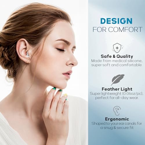 Hearprotek Hi-Fi Spirit Concert Ear Plugs, High Fidelity Silicone Music Earplugs for Concerts, Noise Reduction, Hearing Protection, Motorcycle, Musicians, Rave, Dj, Tinnitus Relief (Medium Size) - görsel 8