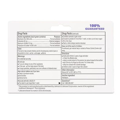 Globe (4-Pack) Lidocaine First Aid Antibiotic Ointment 1 Oz - Maximum Strength Pain Relief & Infection Protection - Numbs Skin Fast with Lidocaine - Emergency Use & Infection Protection