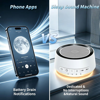 Sound Machine Night Light White Noise Machine with 30 Soothing Sounds 12 Colors Night Light Sleep Machine for Baby Kids Adults Brown Pink Noise Machine with 32 Volume Levels for Office Home Travel