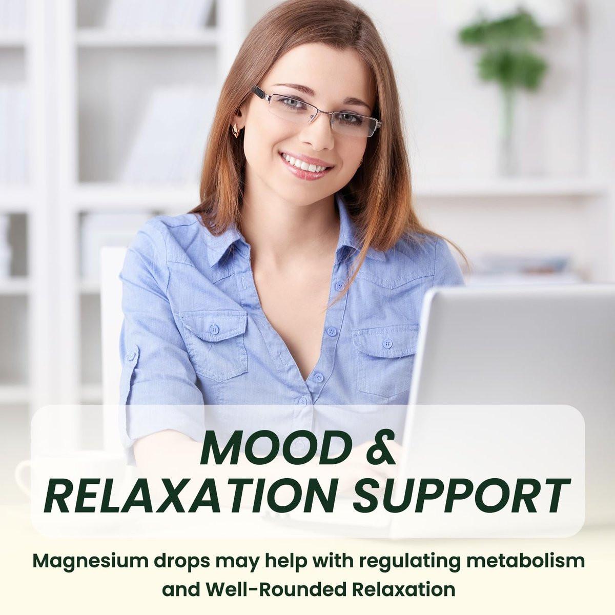 Triple Magnesium Complex Supplement, Magnesium Glycinate, Blend, Citrate Liquid Drops 1000mg with Ashwagandha, CoQ10, Vitamin B6, C, D, Zinc - Vegan Pineapple Flavor - görsel 10