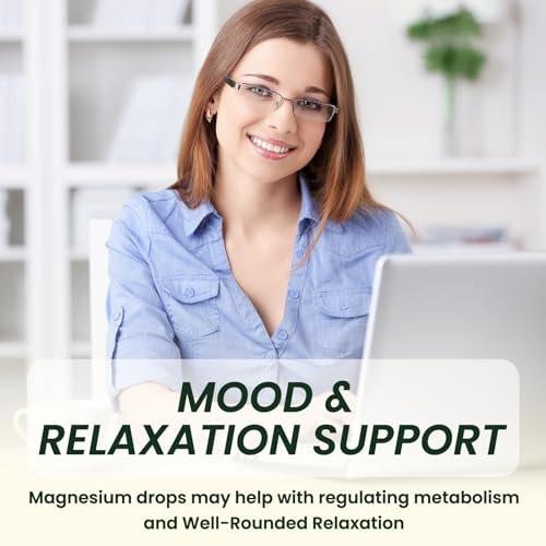 Triple Magnesium Complex Supplement, Magnesium Glycinate, Blend, Citrate Liquid Drops 1000mg with Ashwagandha, CoQ10, Vitamin B6, C, D, Zinc - Vegan Pineapple Flavor - görsel 9