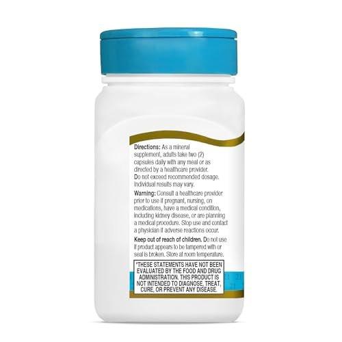 21st Century Magnesium Glycinate 200 mg Capsules per Serving, 90 Count - görsel 1