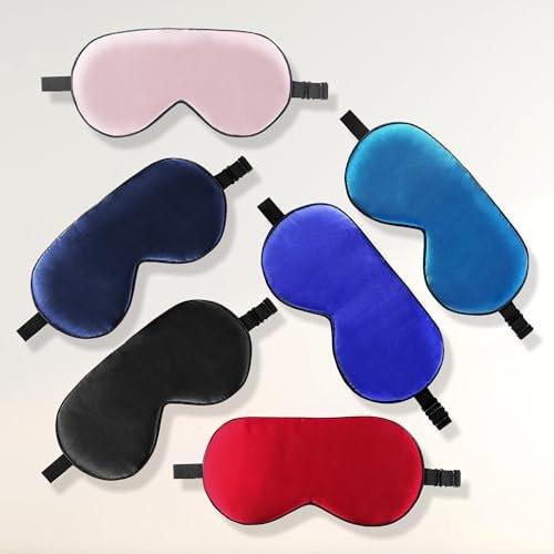 ZIMASILK 2 Pack 100% Natural Silk Sleep Mask, Adjustable Super-Smooth Soft Eye Mask for Sleep, Multiple Color Options (2 Pack,Black) - görsel 11