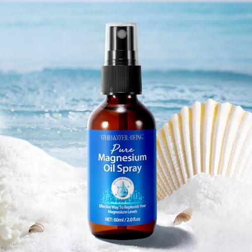 Magnesium Spray, Pure Magnesium Oil Spray for Feet, Natural Ingredient in Glass Bottle, Easy to Absorb and Use 1Pack - görsel 11