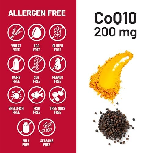NatureWise CoQ10 200mg Softgels, High Potency Ubiquinone - Coenzyme Q10 Supplement - Antioxidant for Heart Health + Energy - Vegan, Non-GMO, Gluten-Free - 90 Count[3-Month Supply] - görsel 4
