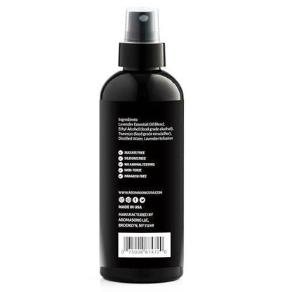 Aromasong Lavender Pillow Spray - All Natural Linen & Bedtime Mist for Sleep - Aromatherapy Botanical Essential Oils for Sleeping - Fragrance Scent 8 Oz.