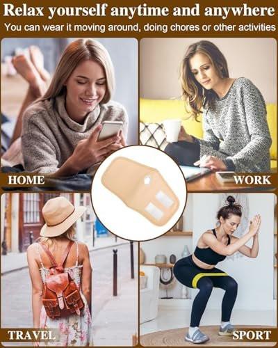 Uwbettry 2 Pcs Castor Oil Pack Wrap for Hands, Reusable Organic Cotton Hand Castor Oil Pads, Self Adhesive Adjustable Hand Wraps, Prevent Leakage, Comfort Fit (Khaki)