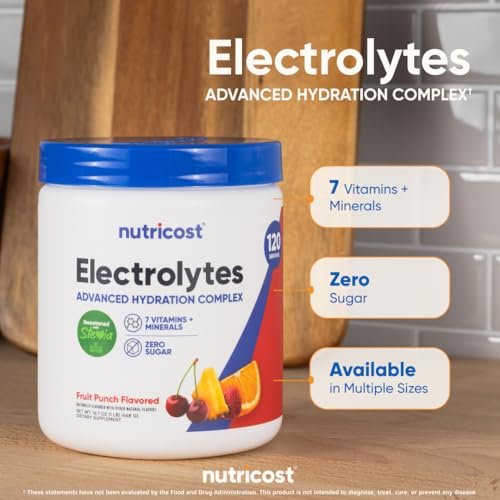 Nutricost Electrolyte Complex Powder (120 – Complete Electrolyte Profile: Includes sodium, potassium, calcium, – Image 12