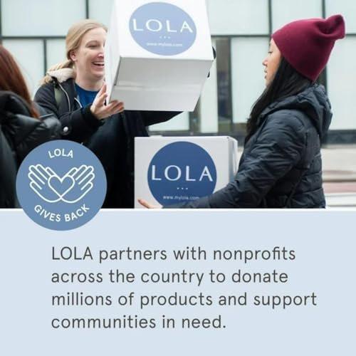 LOLA Super Organic Cotton Tampons, 32 Count - Non-Toxic Period Products, HSA/FSA Approved Feminine Care - görsel 1