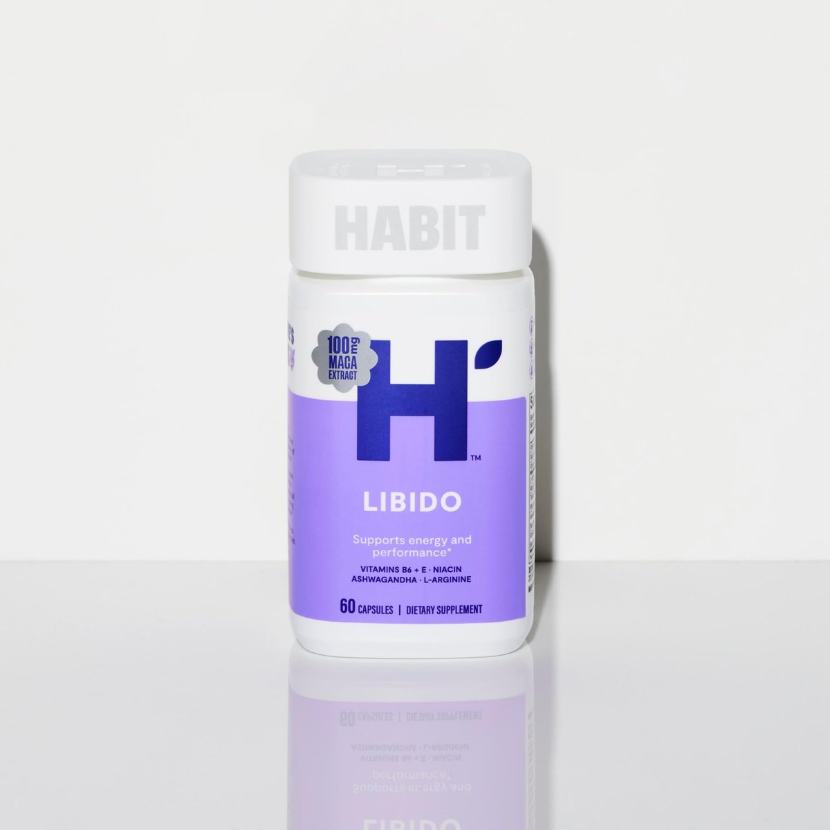 Habit Libido Supplement 2 Pack (120 Capsules) - New Look, Natural Aphrodisiac Blend with Maca, Ashwagandha L-Arginine, Supports Energy and Performance, Vegan, Non-GMO - görsel 3