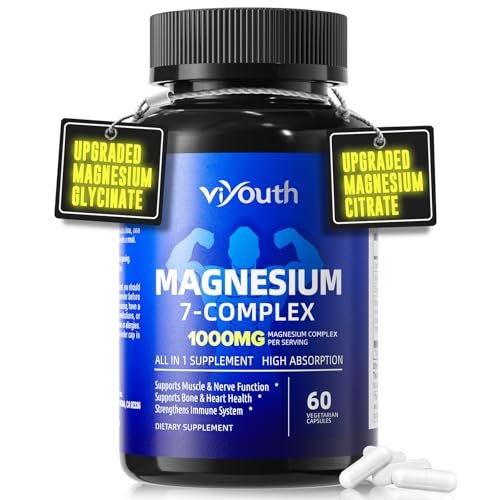 Magnesium 7 Complex Supplement Advanced with – Easy-to-Swallow Capsules: Each bottle contains 60 vegetarian – Image 6