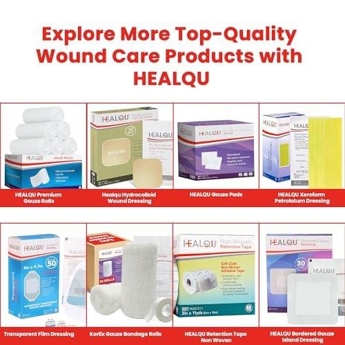HEALQU 1000 Gauze Pads 2x2 - Soft Non-Woven 4-Ply for Tooth Extractions and Dental Procedures - Non-Sterile Square Sponges for First Aid, Surgical, & Wound Dressing (5 Packs of 200) - görsel 11
