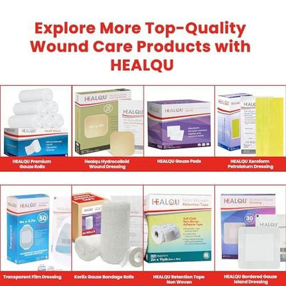 HEALQU 1000 Gauze Pads 2x2 - Soft Non-Woven 4-Ply for Tooth Extractions and Dental Procedures - Non-Sterile Square Sponges for First Aid, Surgical, & Wound Dressing (5 Packs of 200)