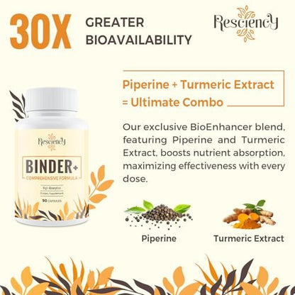 Resciency Detox Binder Supplement – – Vegan & Gluten-Free: Made with plant-based ingredients and free from common – Image 6