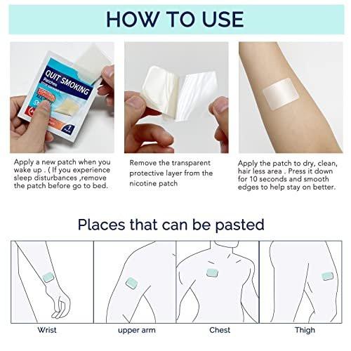 21mg Quit Smoking Patches, Step 1 Stop Smoking Aids Patches, 30 Count Quit Smoking Stickers that Work with 2 Weeks, Anti Smoking Patches, Easy & Effective Anti-Stickers - görsel 12