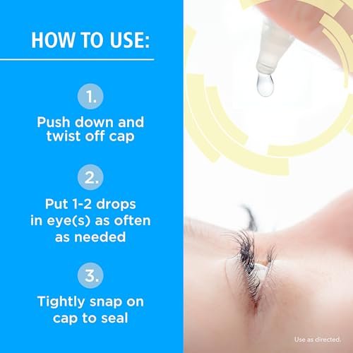 Rohto Dual Light Relief Cooling Lubricant Eye Drops, Protect Against Sun Irritation & Digital Eye Strain, Fast-Acting Relief of Dry Eyes, Grittiness, Burning & Stinging, 0.6 fl oz - görsel 12