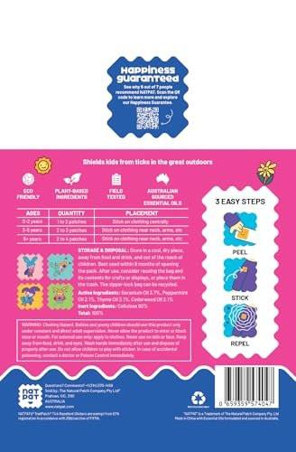 NATPAT TrailPatch Tick Repellent Stickers for Kids - All Natural Chemical Free Outdoor Bug Patch for Toddlers, Kids (48 Pack) - görsel 3