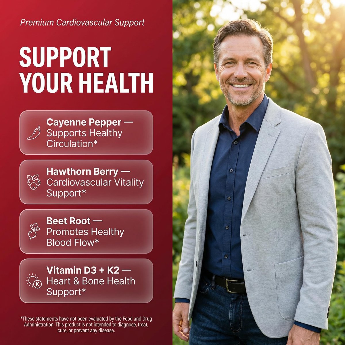 Clean Nutra Cayenne Pepper Drops Supplement Liquid + Hawthorn Berry, Vitamin D3 K2 Beet Root Powder, Ceylon Cinnamon, Turmeric Curcumin, Organic Panax Ginseng, Berberine Extract 1 Pack - görsel 3