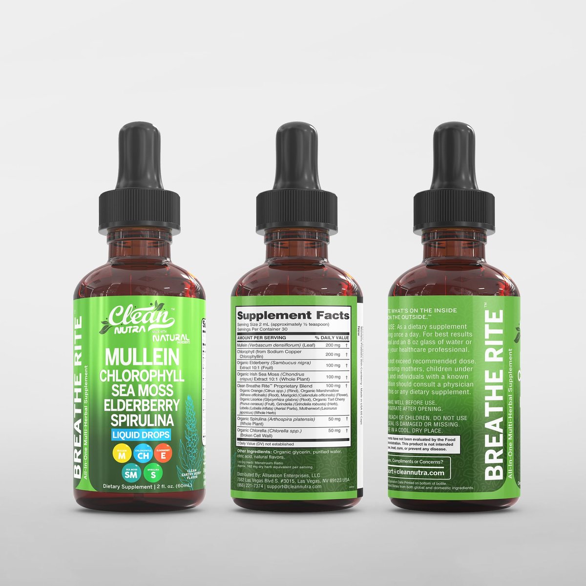 Mullein Drops for Lungs Liquid Chlorophyll – Liquid Chlorophyll: Helps oxygenate the blood and supports – Image 15