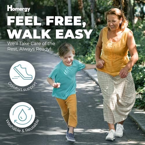 Advanced Heel Cups for Heel Pain Relief - Walk & Stand All Day in Comfort from Plantar Fasciitis, Achilles Tendonitis & Heel Spurs, Upgraded Gel Heel Inserts 2-Pack for Men & Women, Homergy - görsel 9