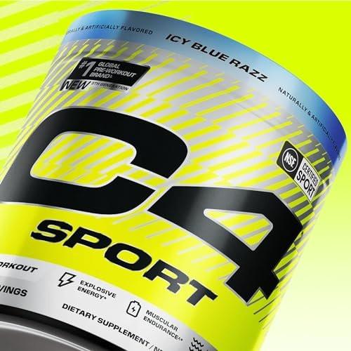C4 Sport Pre Workout Powder - NSF Certified for Sport - Elite Hydration - 200mg Caffeine + Creatine + Beta-Alanine - Electrolytes and Energy Supplement - Hawaiian Punch, 20 Servings - görsel 10