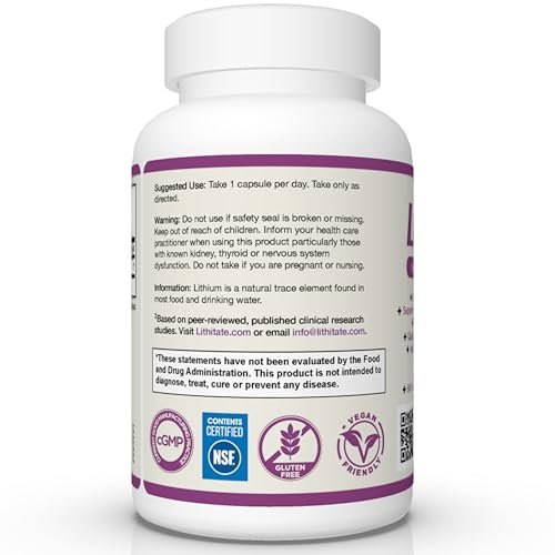 lithitate Lithium Aspartate 10mg | Supports – Mental Clarity: Users often report improved mental clarity and – Image 14