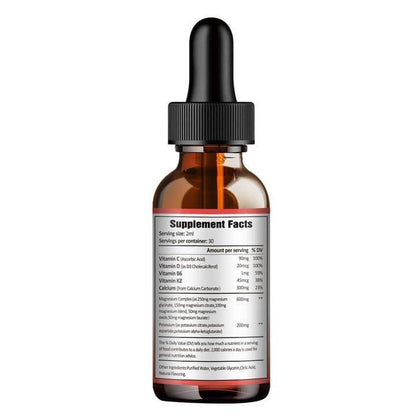 Potassium Magnesium Supplement Liquid Drops - High Absorption Potassium Supplement with Magnesium, Calcium, Vitamin D3 K2, Vegan, Non-GMO Potasio Support Leg Cramps, Bone, Muscle - 2 Fl oz