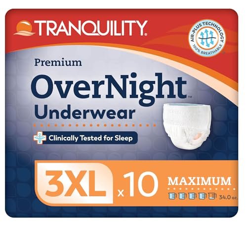 Tranquility Premium Overnight Disposable – All-Night Sleep: Designed for extended wear, these briefs provide up to – Image 2