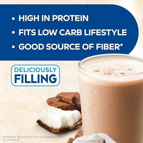 Atkins Creamy Chocolate Coconut Protein – Sugar: 1g per serving – Image 10