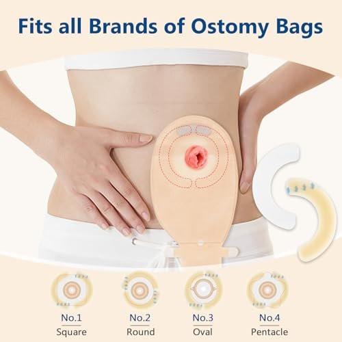 DERAYMI 20 PCS Ostomy Barrier Strips, 2 MM – Elastic Material: Stretches and moves with your body, offering a – Image 2