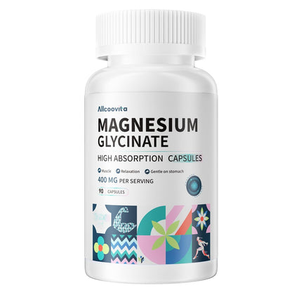 Magnesium Glycinate 400 MG per Serving 100% – Gentle on the Stomach: Unlike magnesium citrate or oxide, which can – Image 2