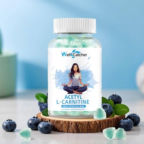 Acetyl L-Carnitine Supplement 1000MG Gummies - Sugar Free Alcar L-Carnitine Gummies for Men Women Support Muscle Endurance Brain Health Energy Metabolism - Vegan Non-GMO Blueberry Flavored 60CT - görsel 12