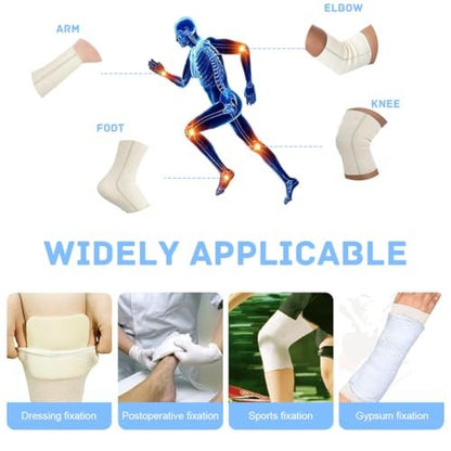 Tubular Elastic Sport Bandage 2inch x 32.8 Feet Reusable Sleeve Stretch Dressing Retainer Gauze Stockinette Tubing for Arm Knees Legs