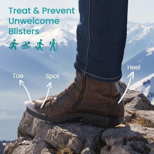Promifun Blister Bandages Blister Pads - 28 ct Blister Cushions - Water Resistant Hydrocolloid Bandage for Foot, Toe, Heel - Gel Blister Bandages for Prevention & Recovery, Toe Pack - görsel 5