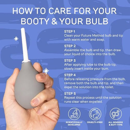 Reusable Anal Douche Bulb - Sarolit Enema – White Polyethylene Nozzle: The smooth, non-porous nozzle ensures – Image 14