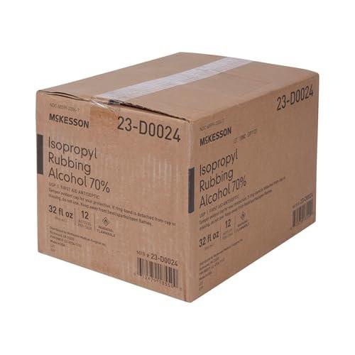 McKesson Isopropyl Rubbing Alcohol 70% [2 Count] USP First Aid Antiseptic, 32 oz - görsel 12
