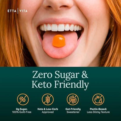 Sugar-Free NAC Gummies (Immune Support Complex) N-Acetyl Cysteine, Vitamin C & Zinc - Supports Respiratory Health, Liver Detox & Cleanse, Kidney Function, NAC Supplement for Kids and Adults - Vegan
