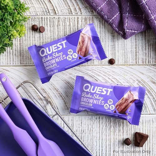 Quest Nutrition Bake Shop, Chocolate Brownies, 10g Protein, 2g Net Carbs, 1g Sugar, Protein Snack, 10 Count - görsel 7