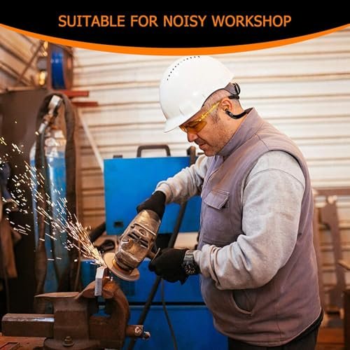8 Pairs Ear Plugs Banded for Shooting Range Noise Cancelling Reusable Washable Ear Protection with Silicone Tips for Construction Lawn Mowing Welding Worker Shooter Hearing Protection - görsel 2
