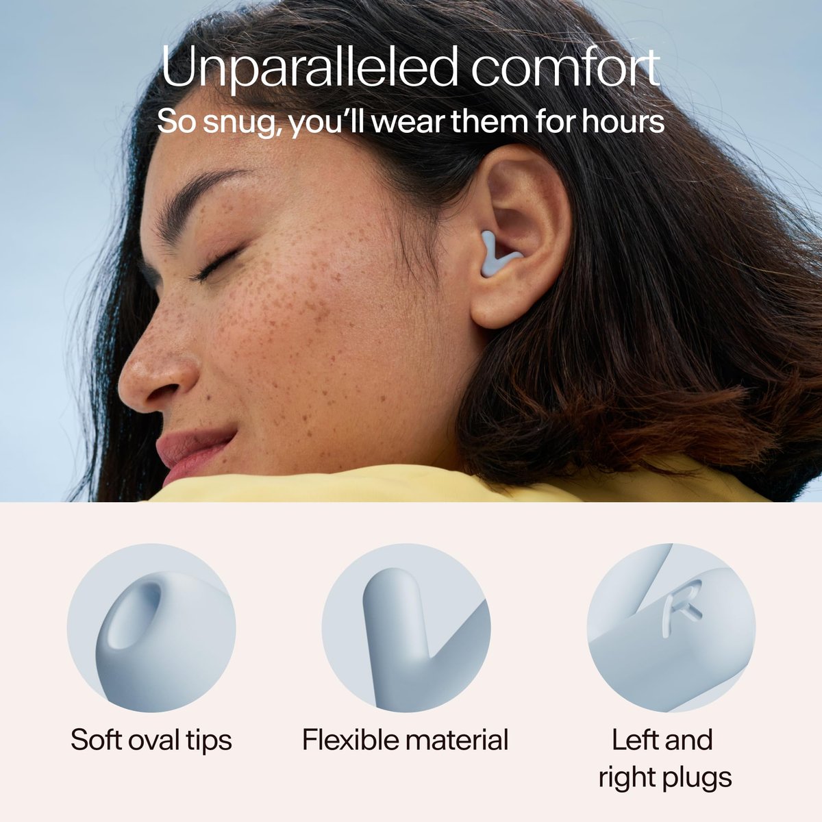 Alpine Silence Earplugs for Sleep, Focus & – Soft Oval Tips: Unlike round earplugs that can create pressure – Image 9