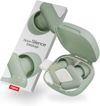 Alpine Silence Earplugs for Sleep, Focus & – V-Shape Snug Fit: The ergonomic V-shape adapts to the ear canal for a – Image 1