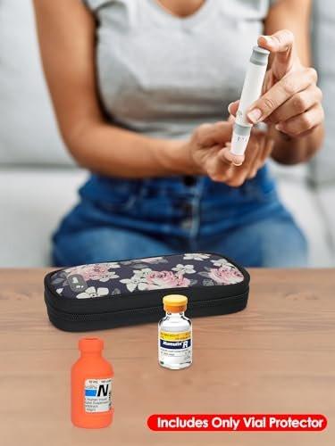 YOUSHARES Insulin Vial Cover Insulin Bottle Protector - Silicone Protective Case for 10ml Short Insulin Vials, Durable Vial Case, Soft and Flexible Diabetes Vial Care