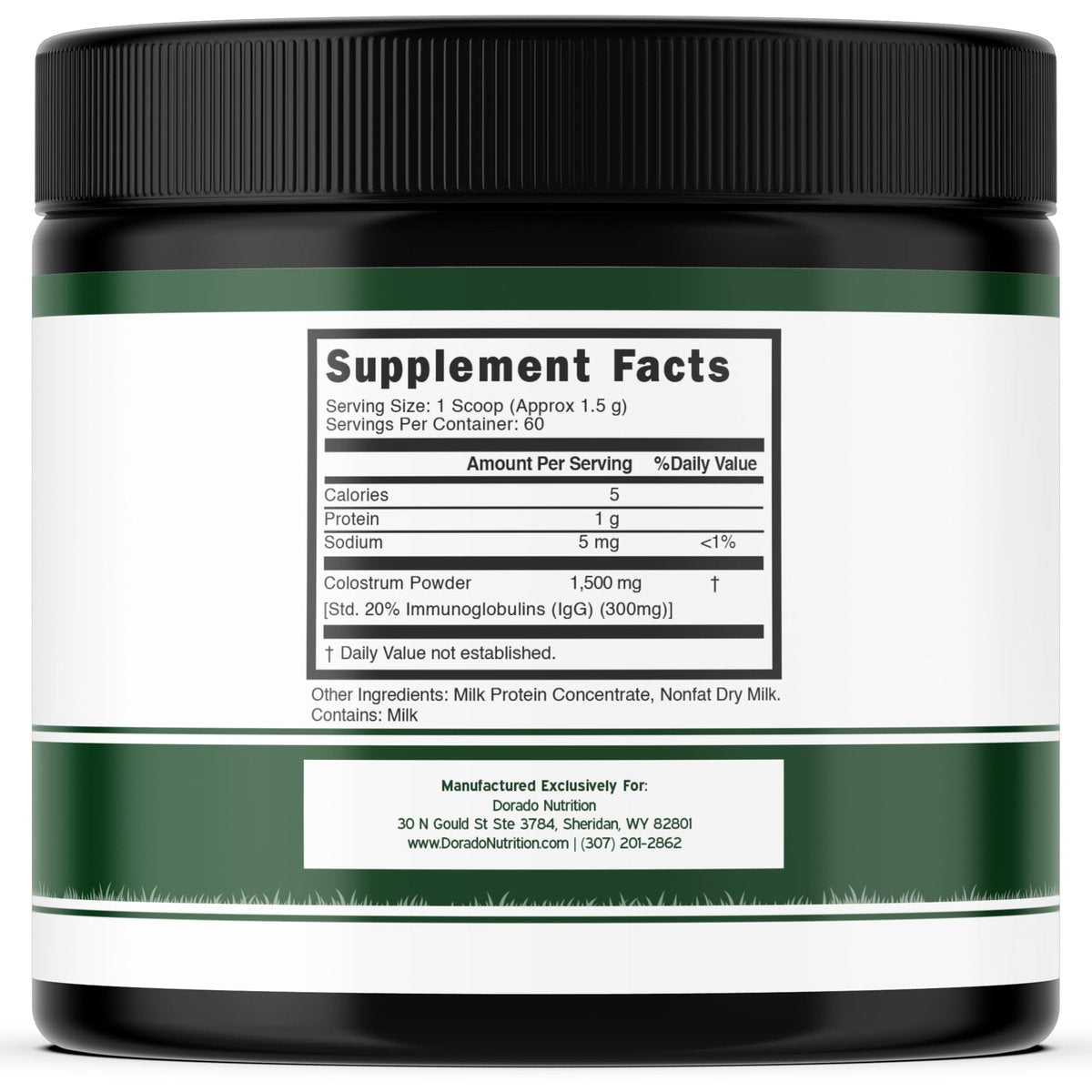 Colostrum Supplement Powder 90g (60 Servings of 1.5g Pure Bovine Colostrum Std. to Contain 20% IgG Immunoglobulins) Grass Fed Powder - No Fillers, Third Party Tested, Unflavored & Non-GMO - görsel 4